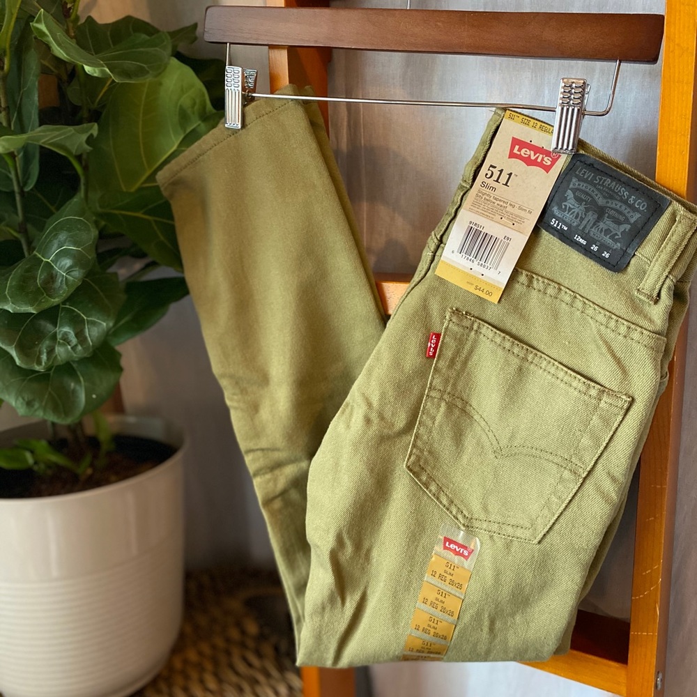 511 Slim Fit Olive Green Black Fill